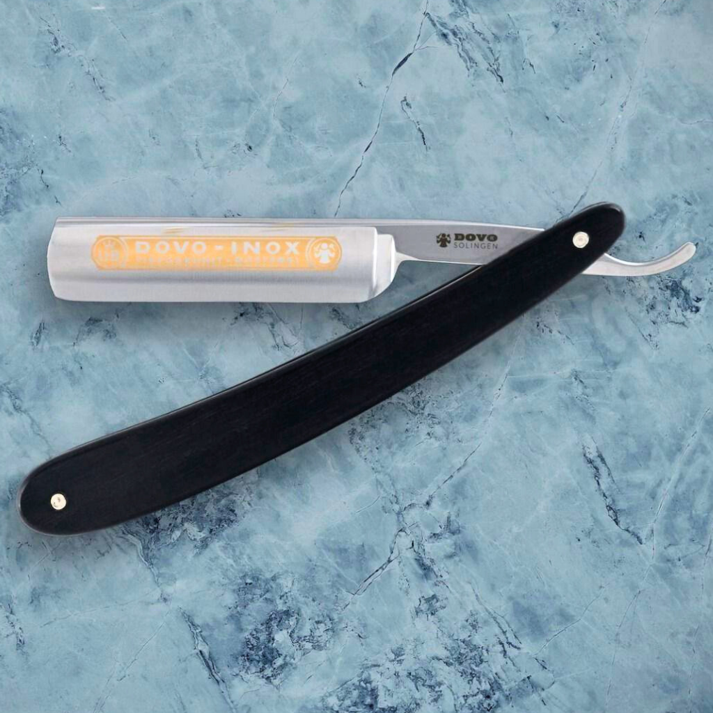 Dovo Inox Straight Razor 5/8&quot; Ebony Stainless Steel