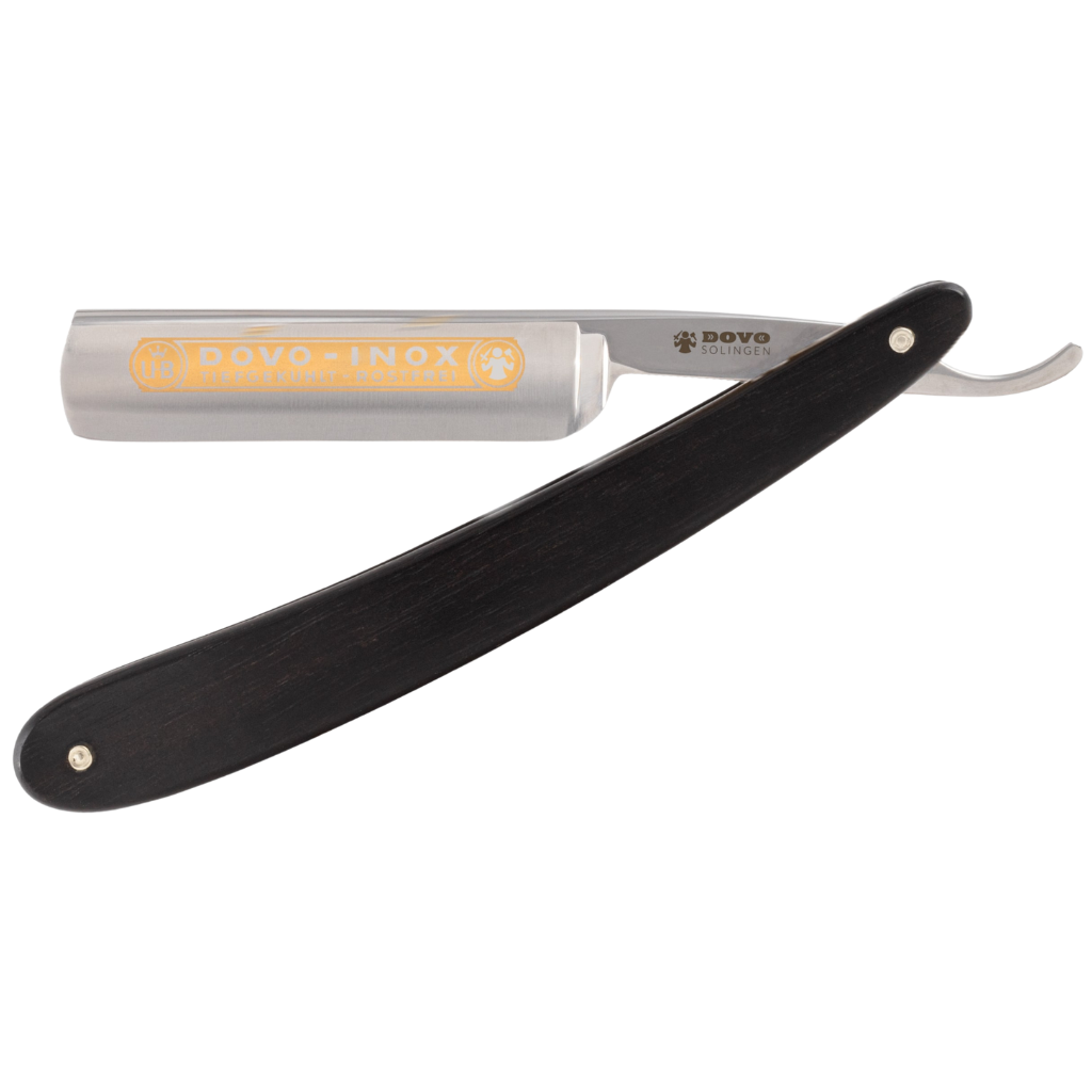 Dovo Inox Straight Razor 5/8" Ebony Stainless Steel