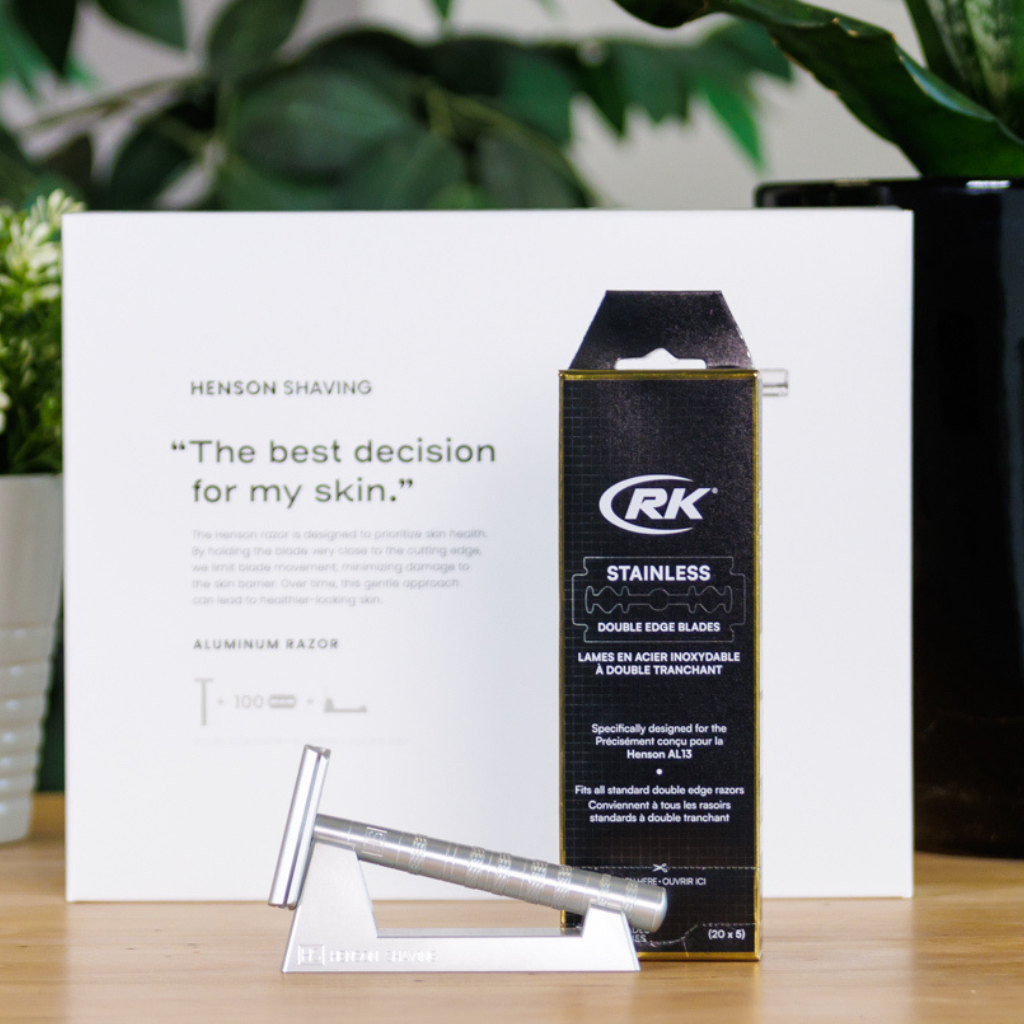 Henson Aluminum AL13 Mild 3-Piece Safety Razor Set