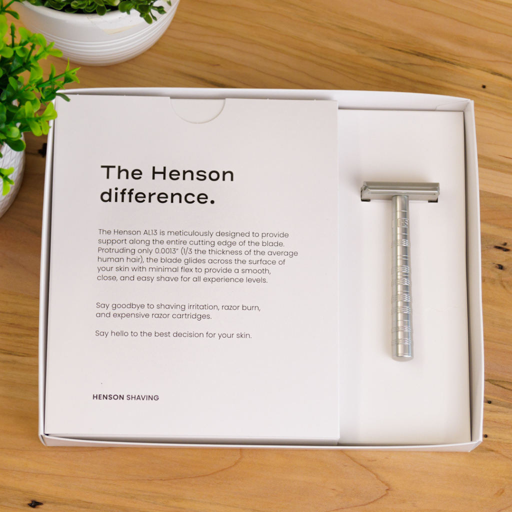 Henson Aluminum AL13 Mild 3-Piece Safety Razor Set