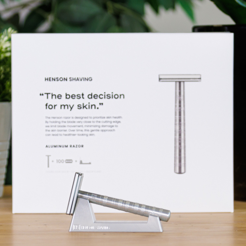 Henson Aluminum AL13 Mild 3-Piece Safety Razor Set