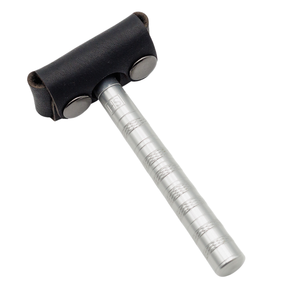Henson Black Leather Safety Razor Head Cover