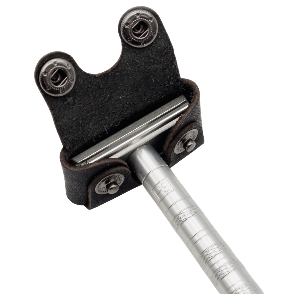 Henson Black Leather Safety Razor Head Cover