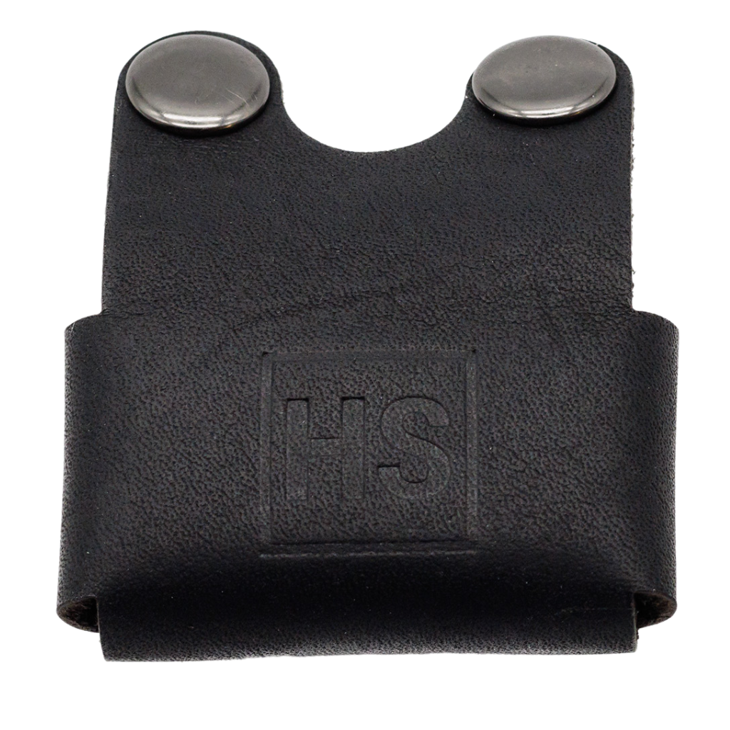 Henson Black Leather Safety Razor Head Cover
