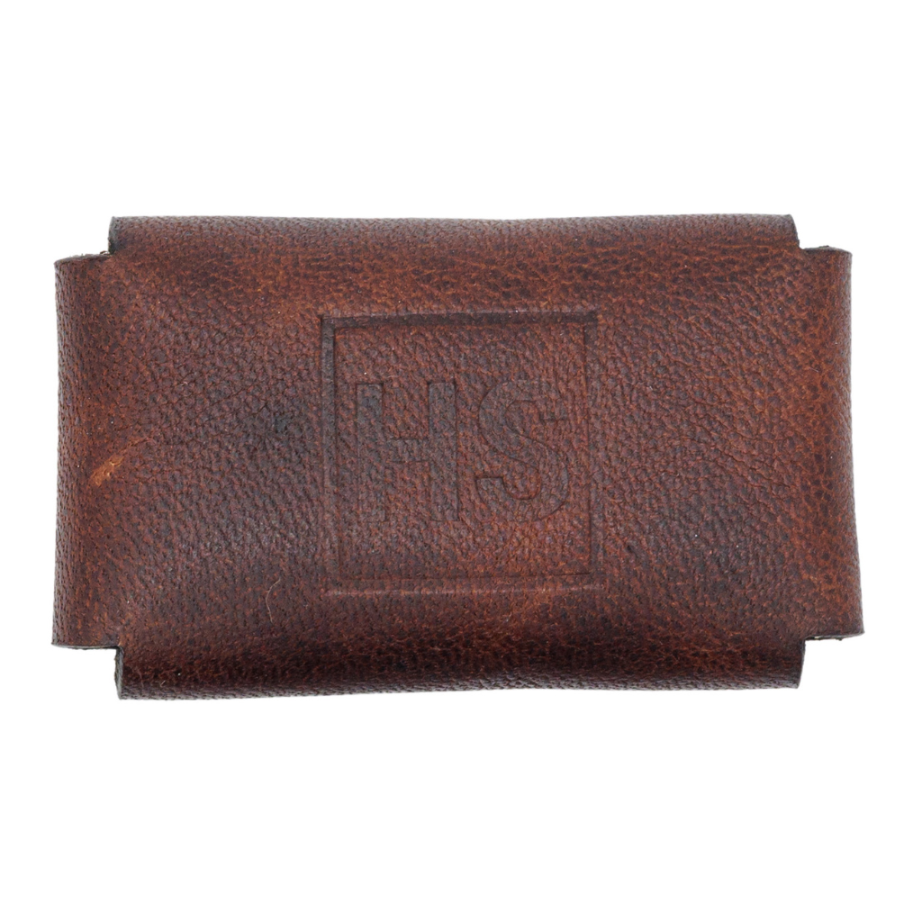 Henson Brown Leather Safety Razor Head Cover