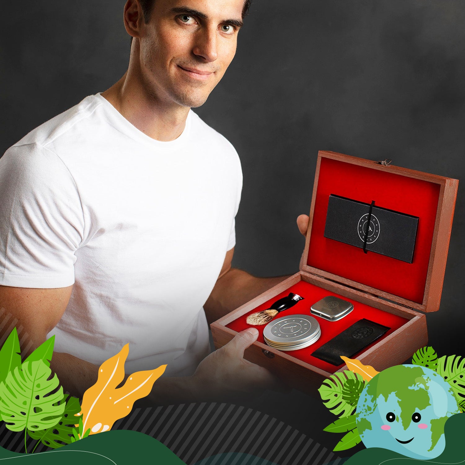 Naked Armor Solomon 7 Piece Straight Razor Kit