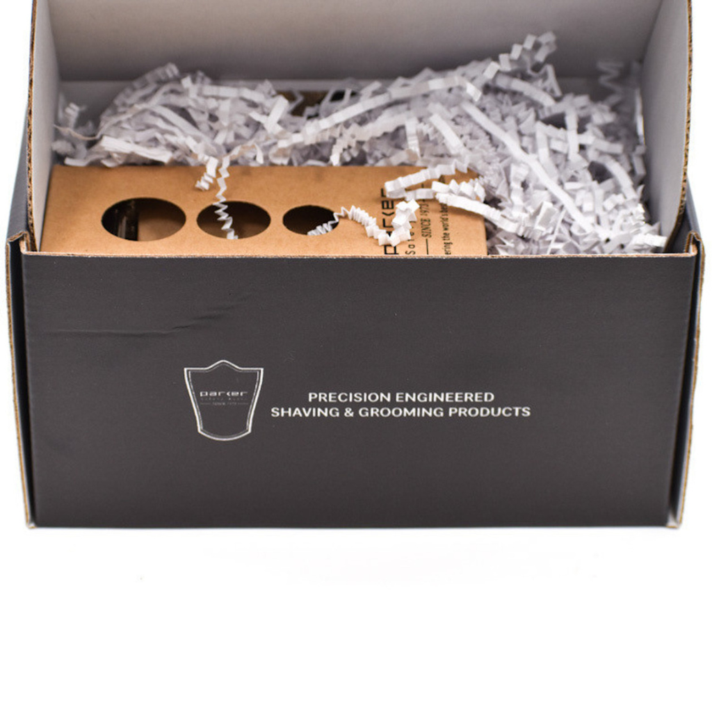 Parker 76R Resin Pure Badger 3-Piece Safety Razor Set