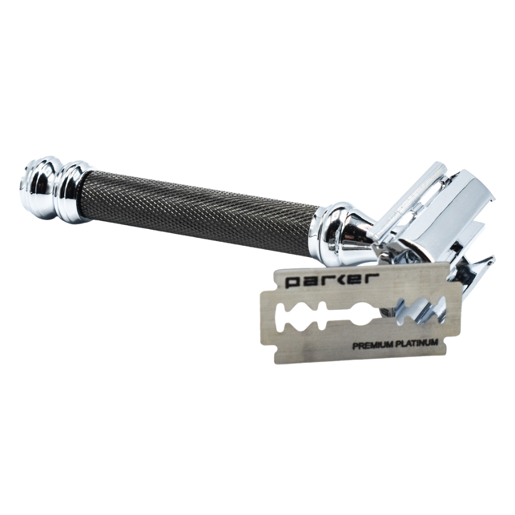 Parker 76R Resin Pure Badger 3-Piece Safety Razor Set