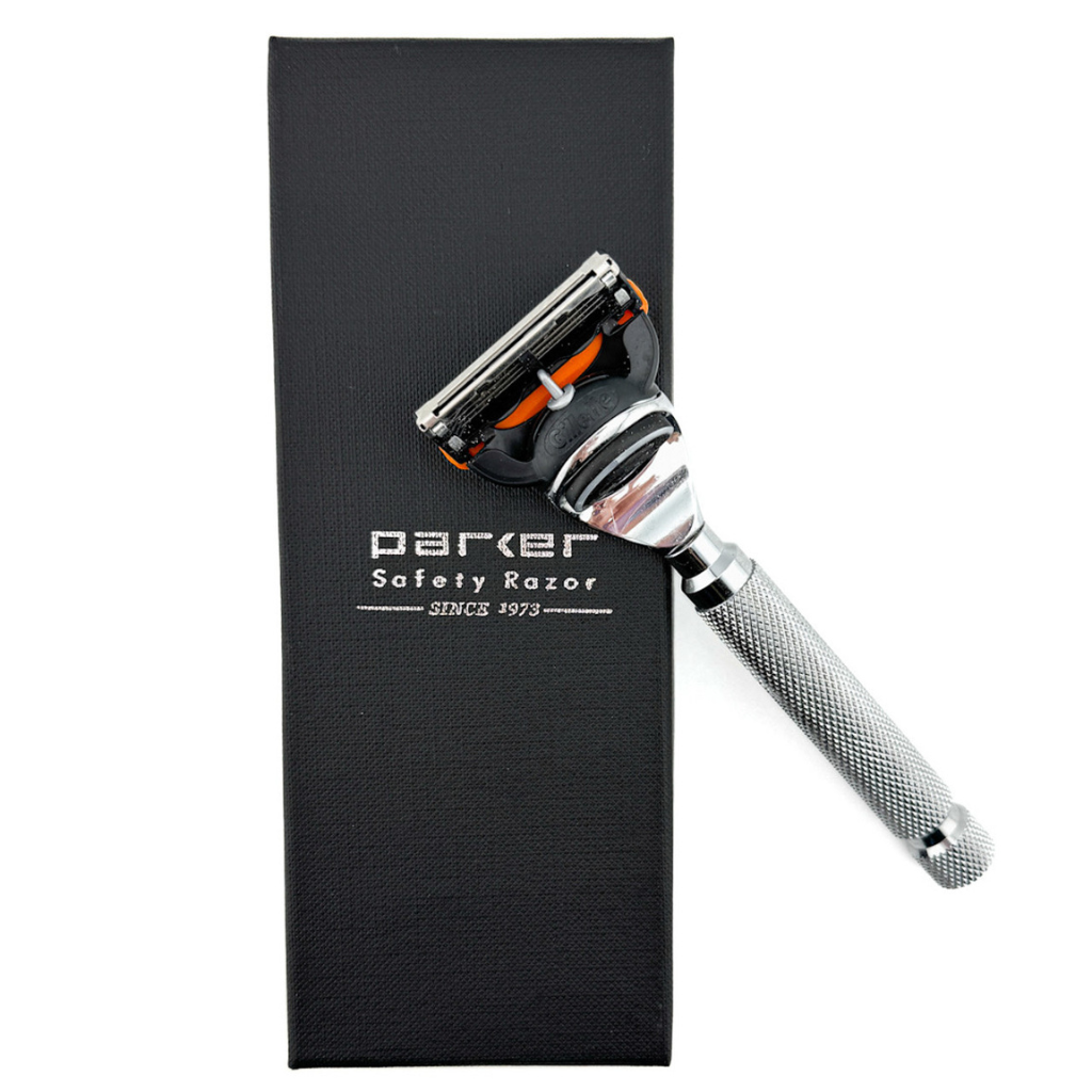 Parker Deluxe Chrome Fusion-Compatible Cartridge Razor