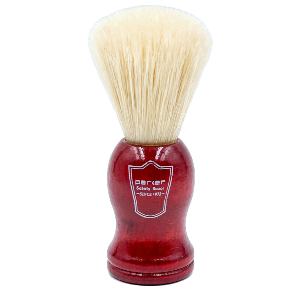 Parker Rosewood Boar Shaving Brush &amp; Lucite Shaving Brush Stand