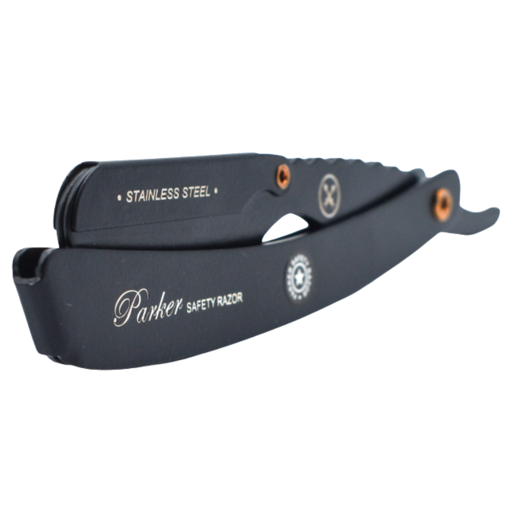 Parker SRXBLK Shavette Clip Type Stainless Steel