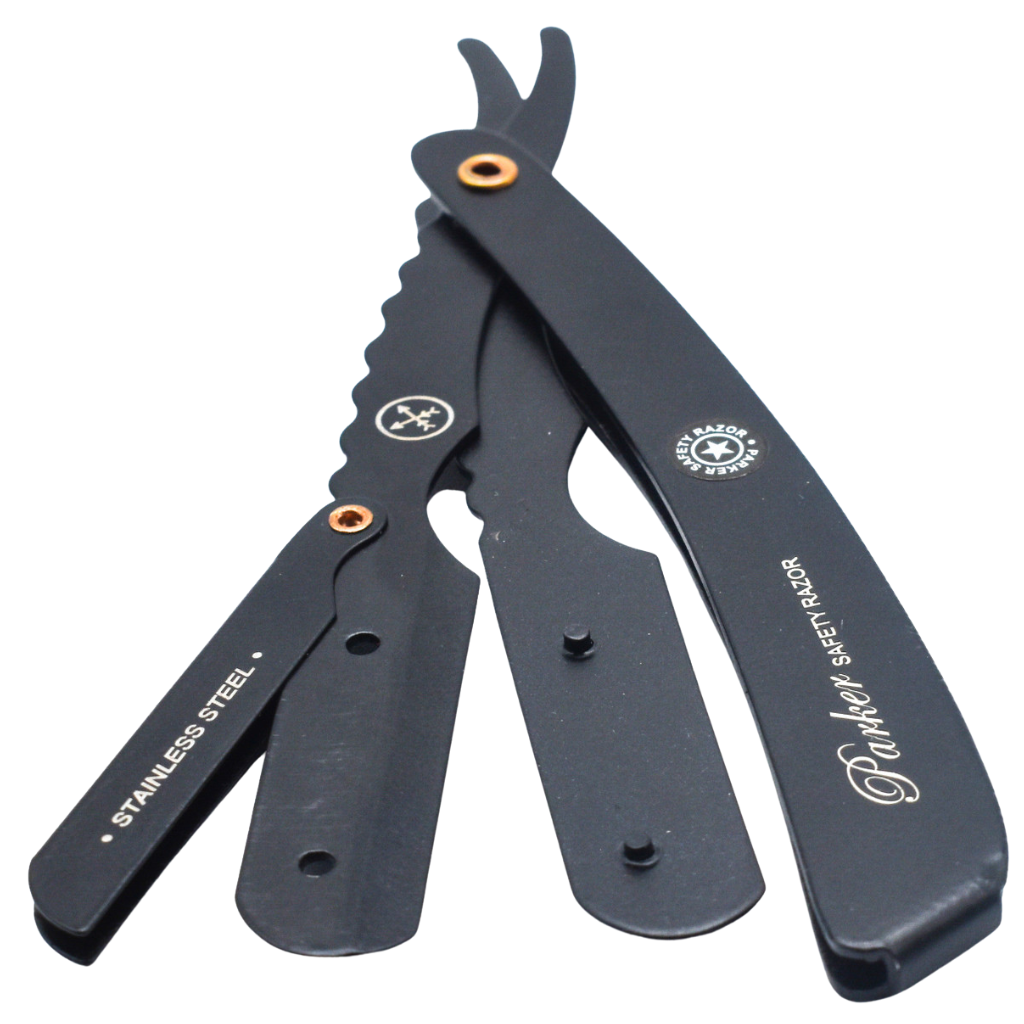 Parker SRXBLK Shavette Clip Type Stainless Steel