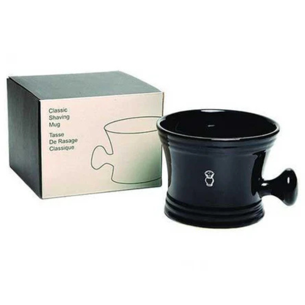 Pure Badger Collection Black Porcelain Apothecary Shaving Mug
