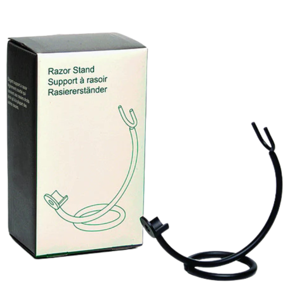 Pure Badger Collection Matte Black Curved Straight Razor Stand