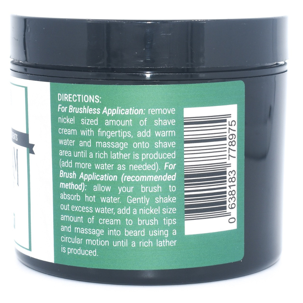 Taconic Shave Eucalyptus Mint Shaving Cream 4 oz