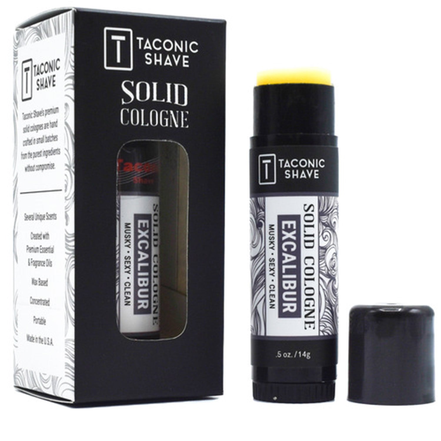 Taconic Shave Excalibur Wax-Based Solid Cologne 0.5 oz