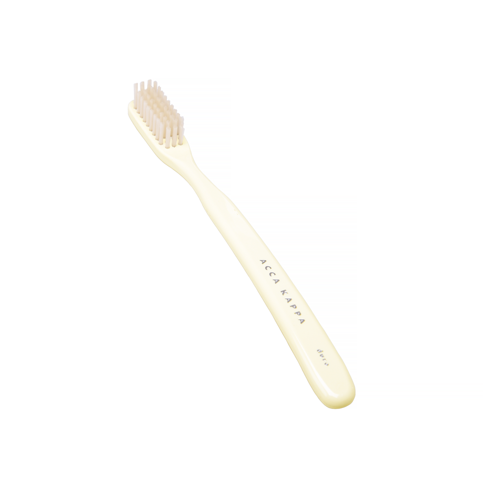 Acca Kappa Hard Ivory Vintage Toothbrush with Nylon Bristles (Vegan Friendly) - Grown Man Shave