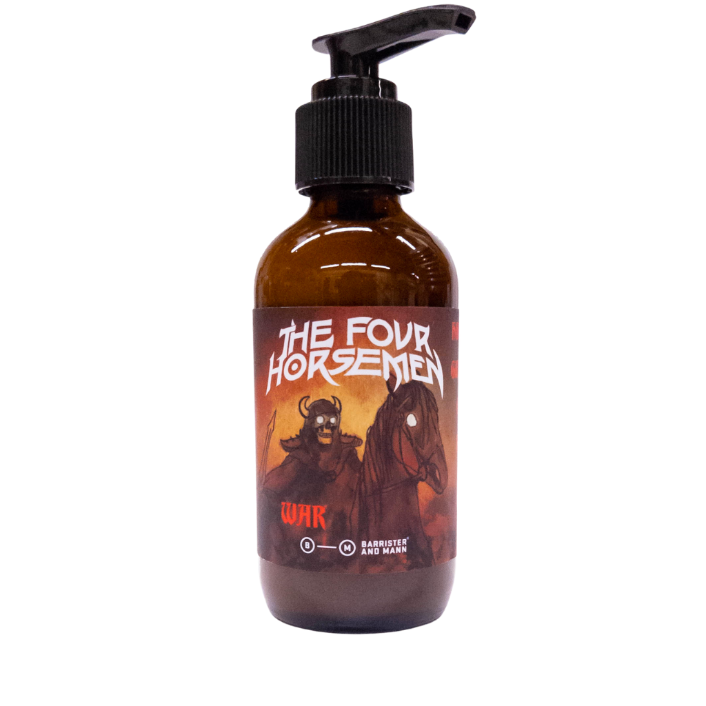 Barrister and Mann The Four Horsemen War Aftershave Balm.