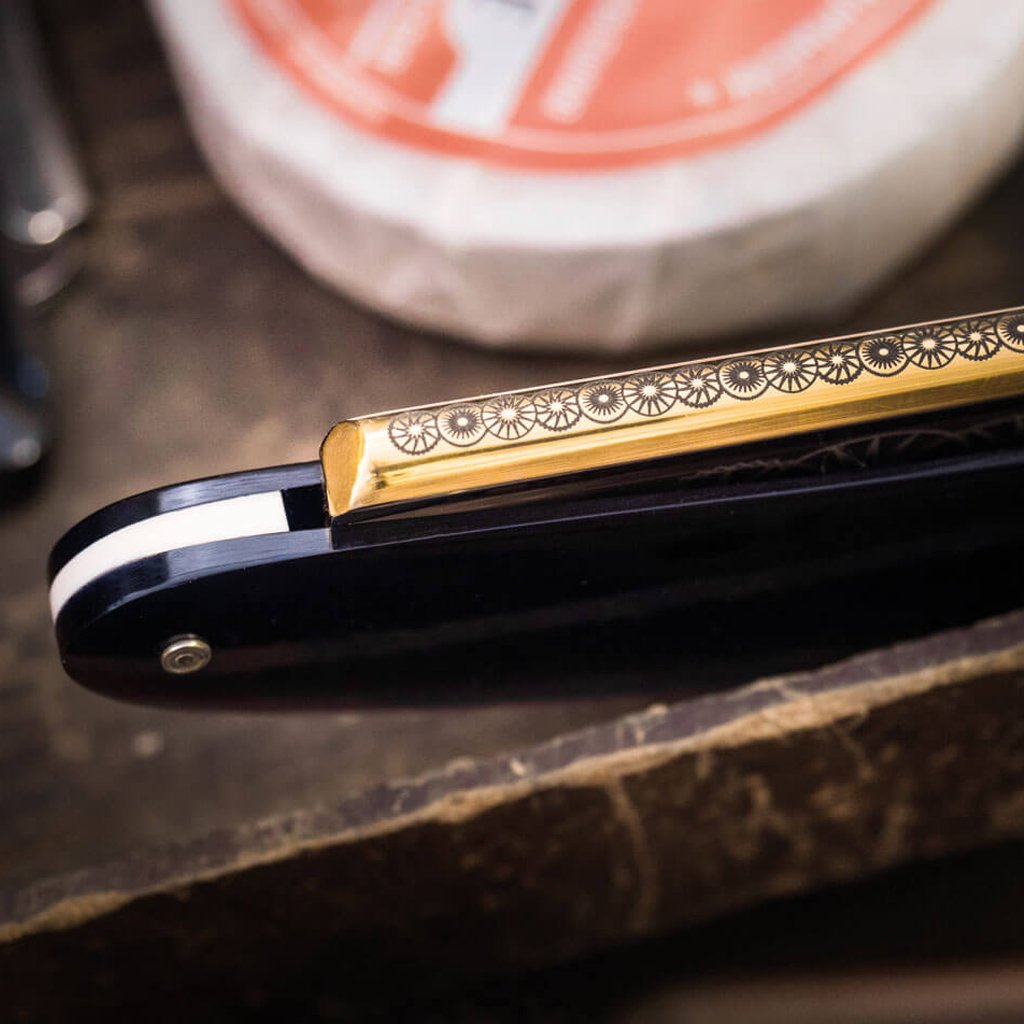 Boker 14er Square Point 8/8&quot; Carbon Steel Straight Razor