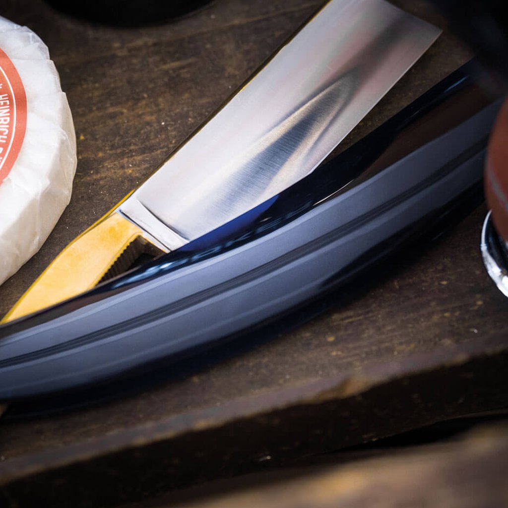 Boker 14er Square Point 8/8&quot; Carbon Steel Straight Razor