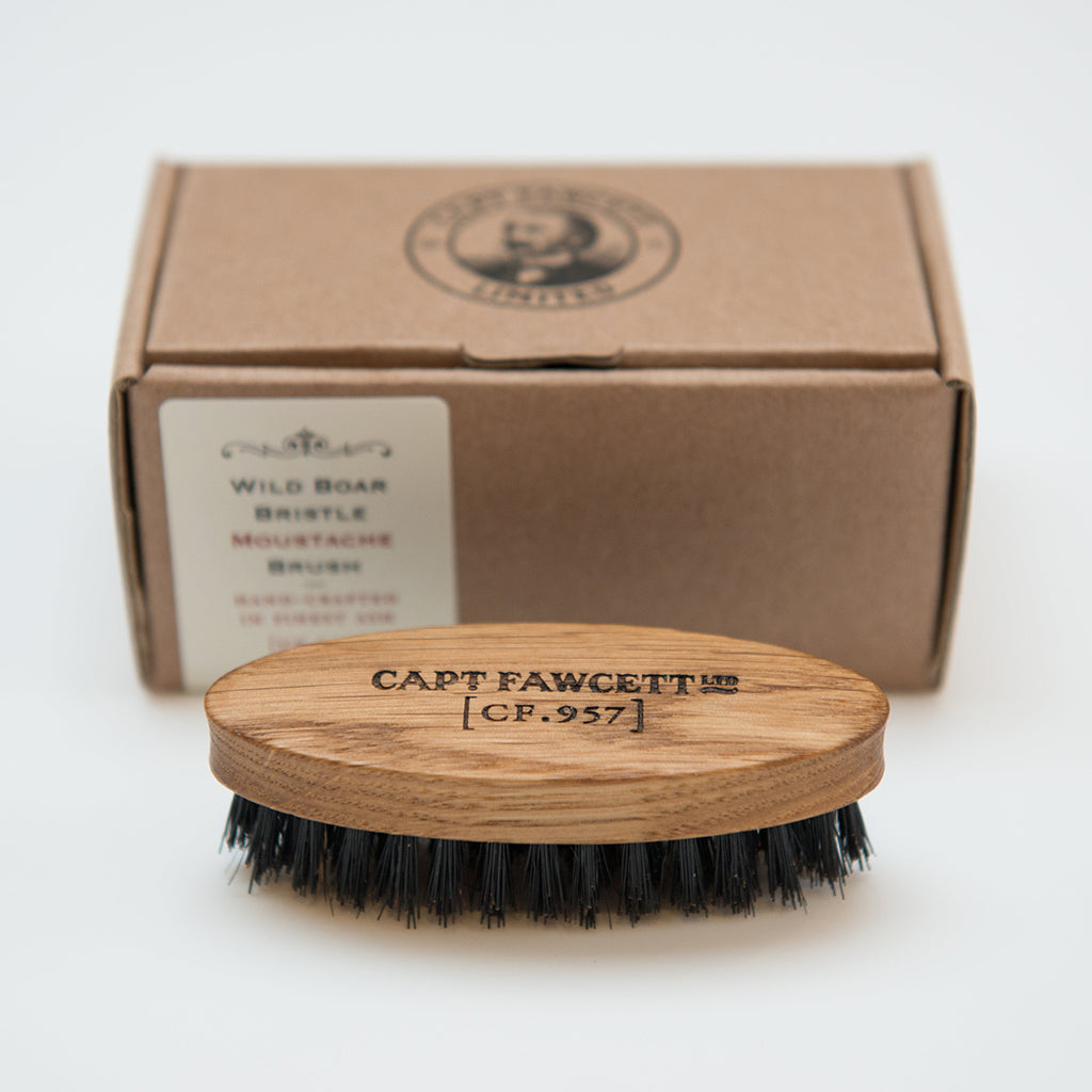 Captain Fawcett Wild Boar Bristle Moustache Brush.