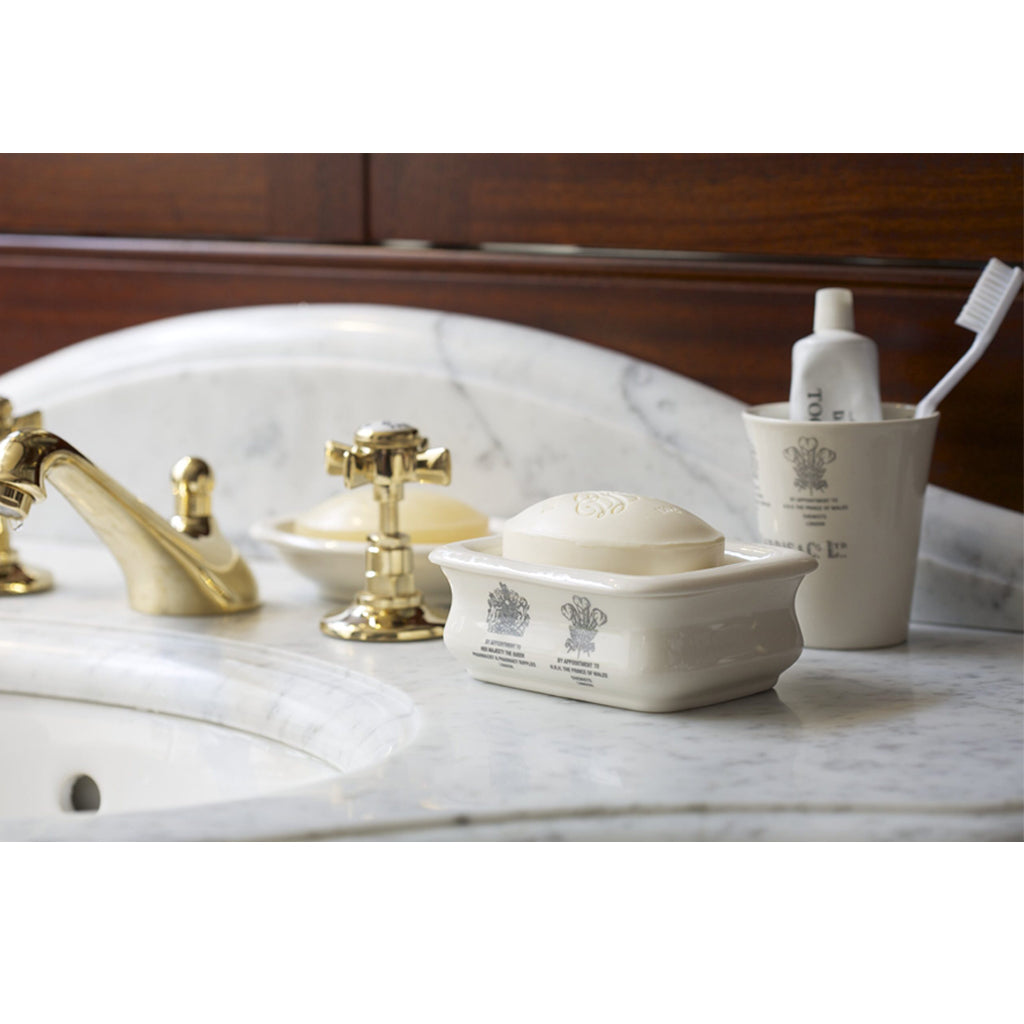 D.R. Harris Earthenware Two Piece Soap Dish