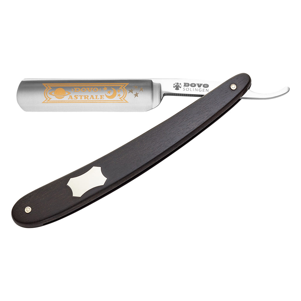Dovo Astrale Straight Razor 5/8" Ebony Handle Round Point