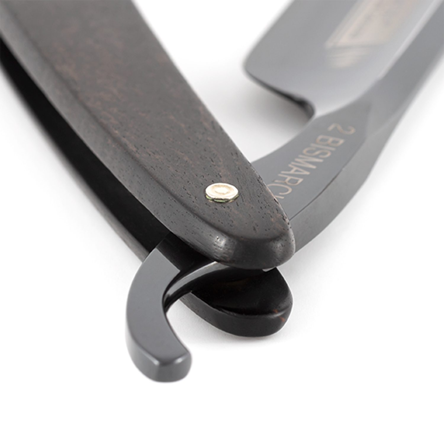 Dovo Bismarck 26830 Straight Razor 6/8&quot; Round Point Ebony Wood Handle Carbon Steel.
