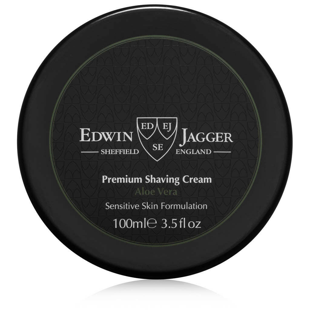 Edwin Jagger Aloe Vera Shaving Cream Tub 3.5 Fluid Ounces