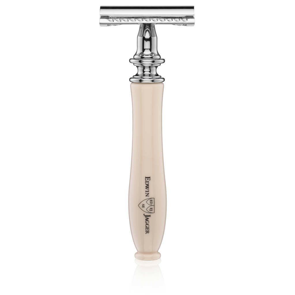 Edwin Jagger Chatsworth Imitation Ivory Double Edge Safety Razor