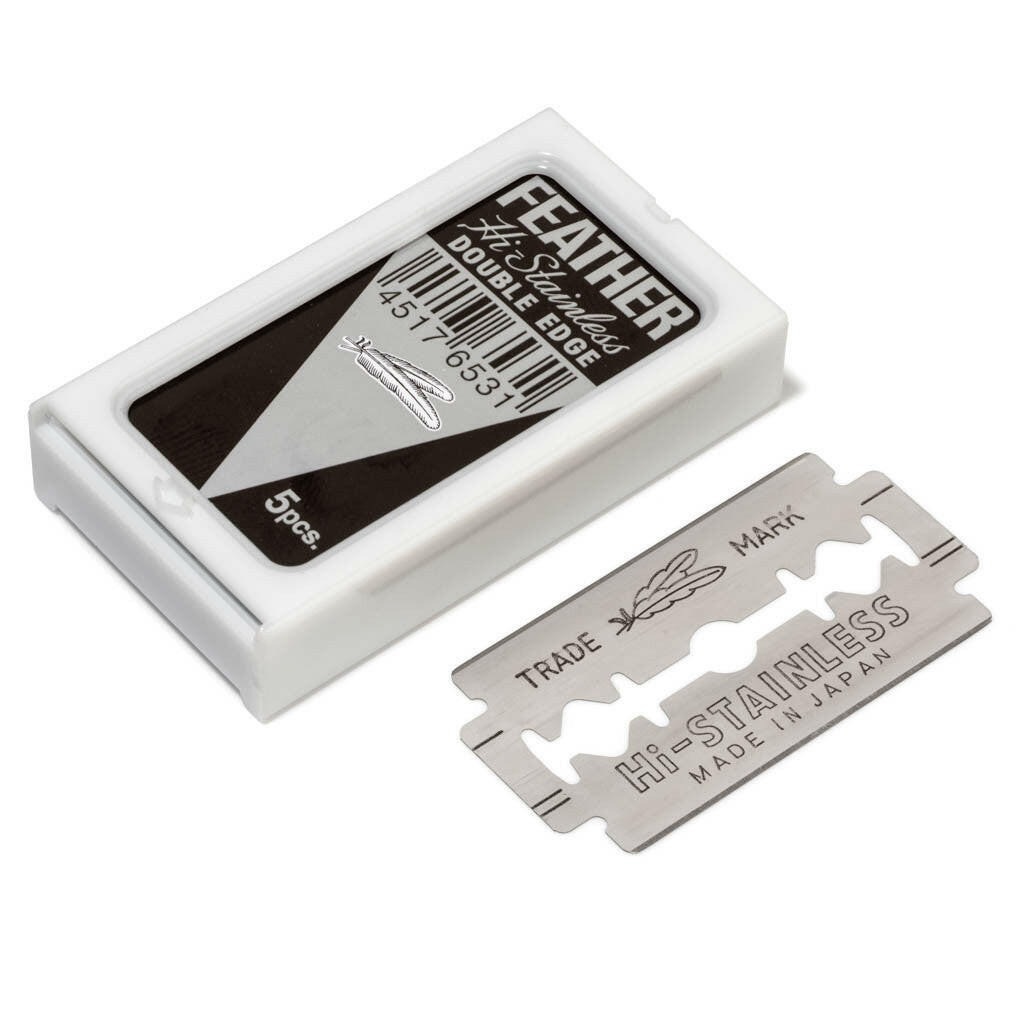 Feather Black Hi Stainless Double Edge Razor Blades 