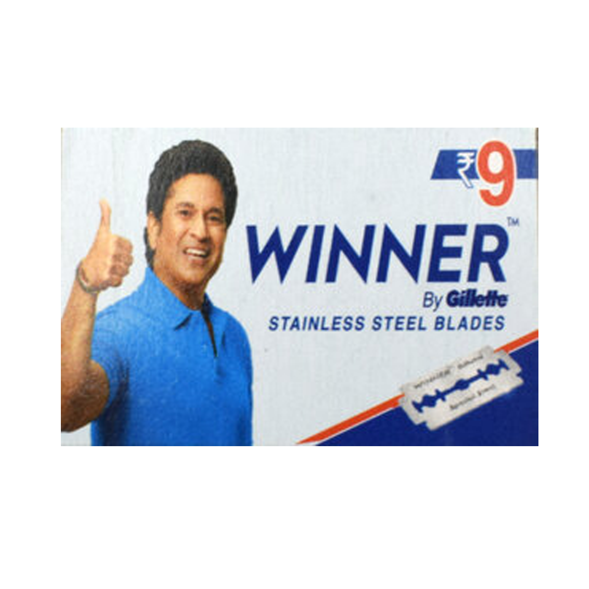 Gillette Winner Stainless Steel Safety Razor Blades (5 Pack).