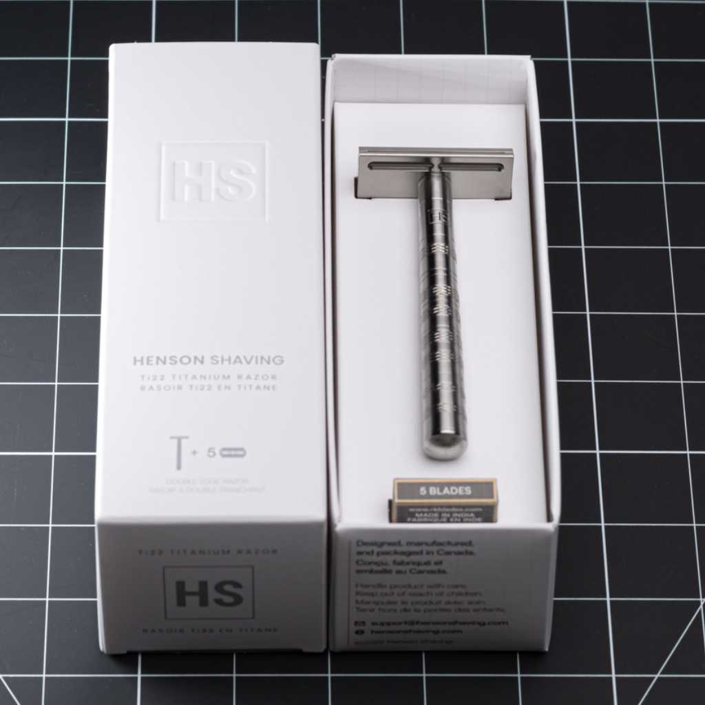 Henson Titanium Ti22 Mild Safety Razor.