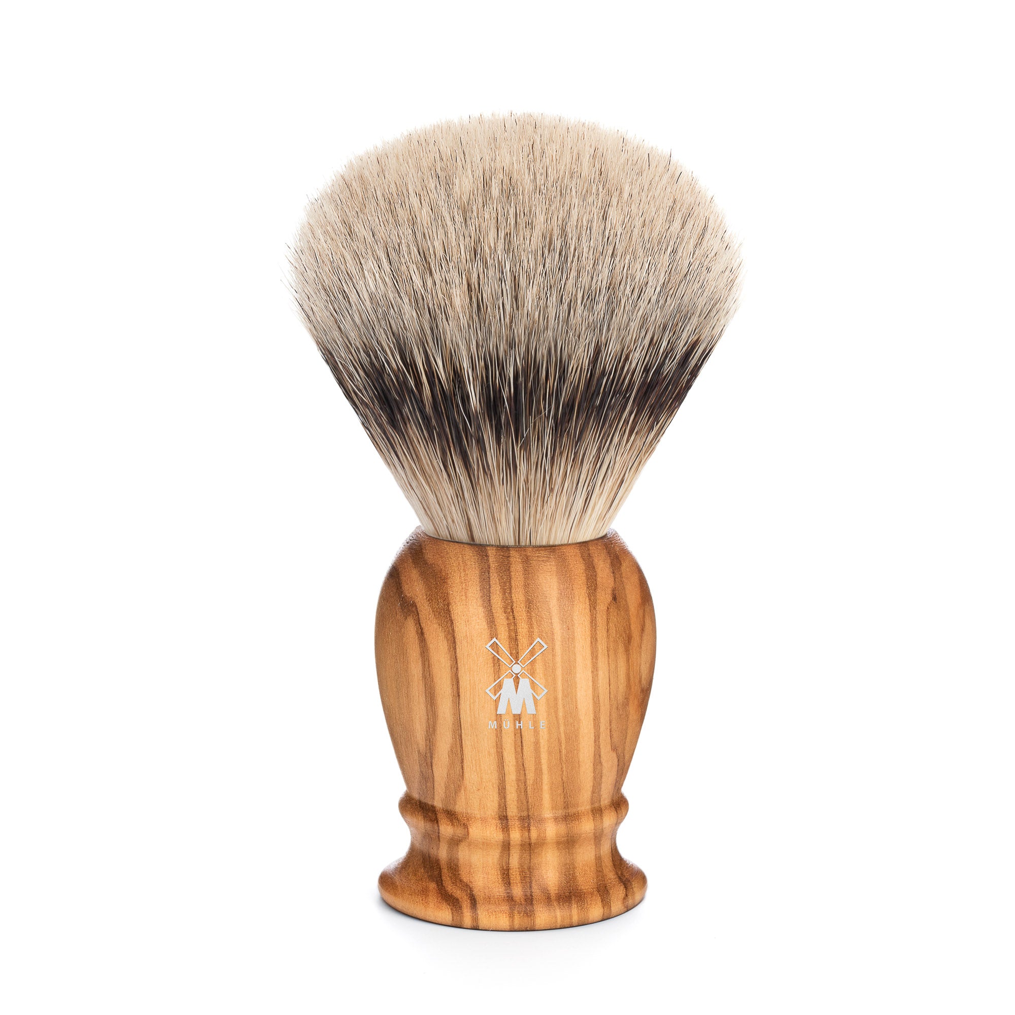 Muhle Classic Large Olivewood Silvertip Shaving Brush.