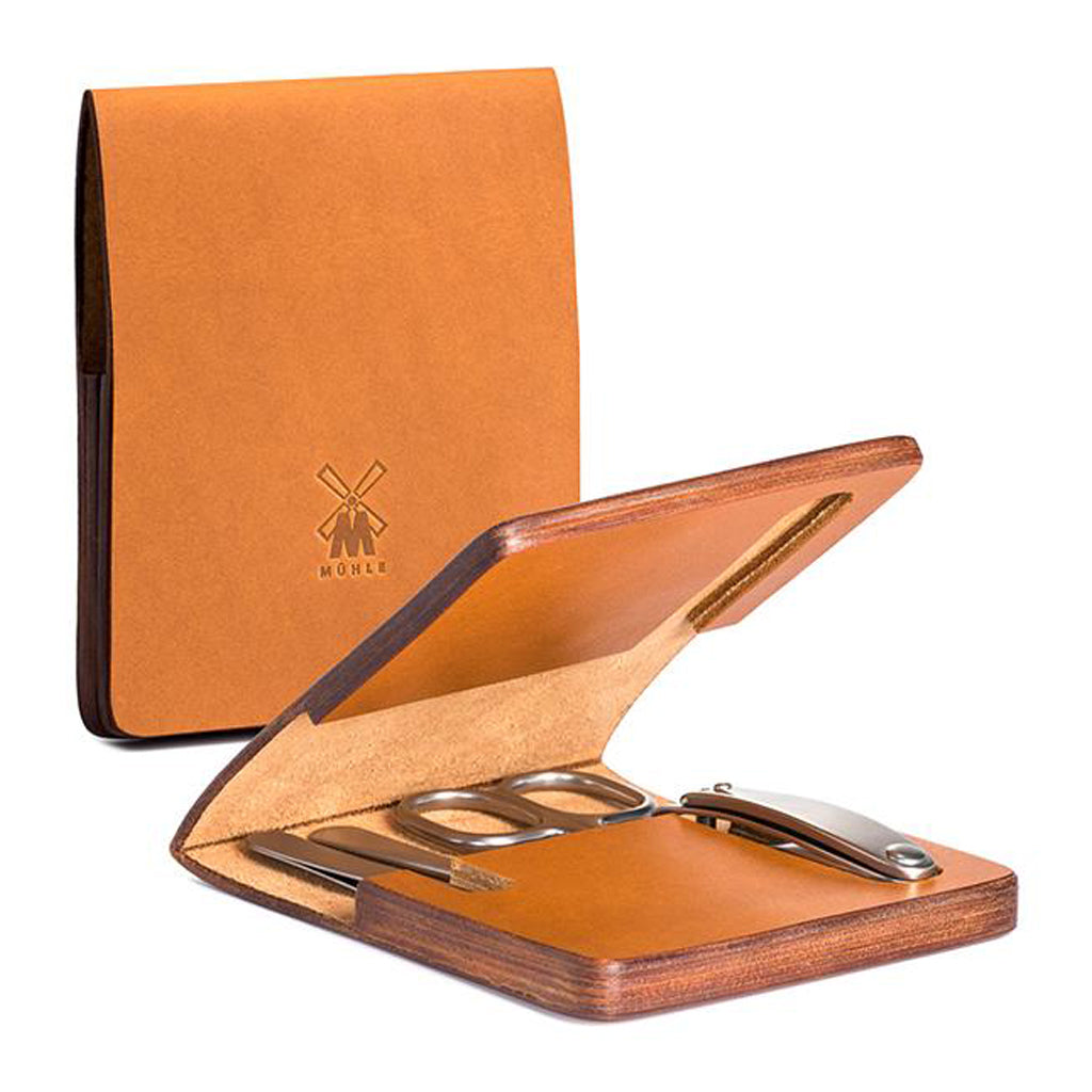 Muhle Travel Manicure Set In Cowhide Case