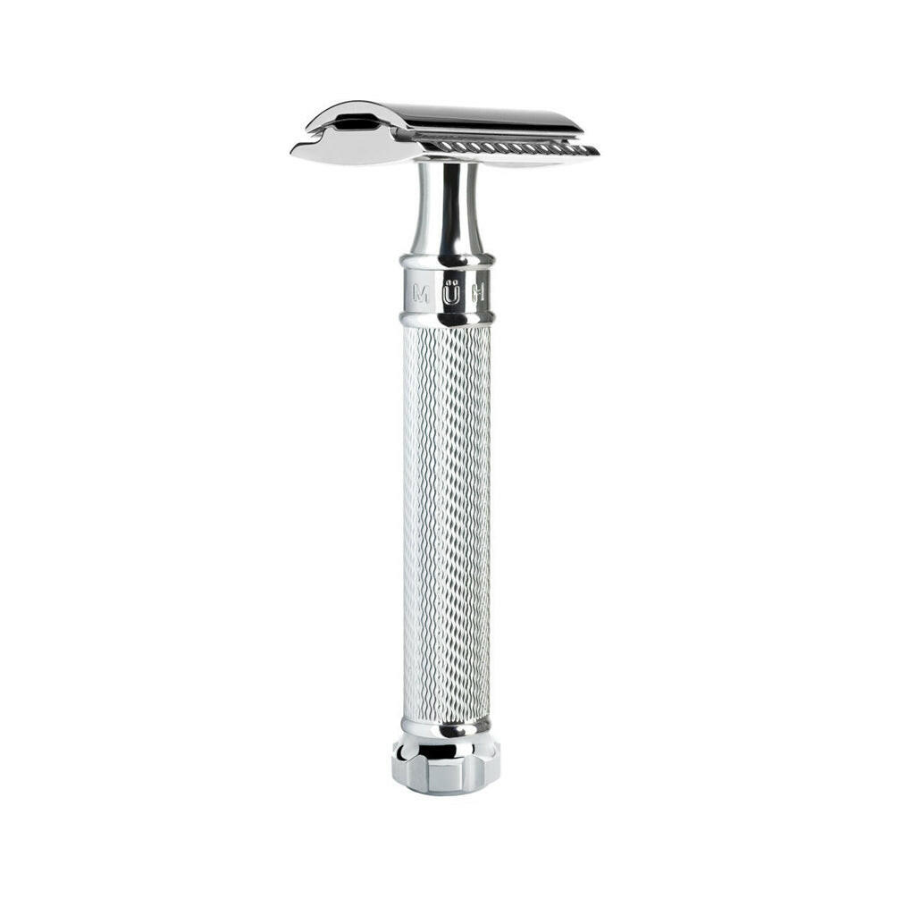 Muhle Traditional Chrome Twist Safety Razor Closed Comb