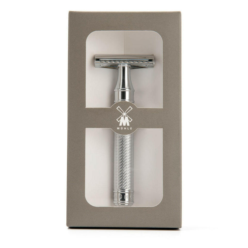 Muhle Traditional Large Chrome Safety Razor Closed Comb