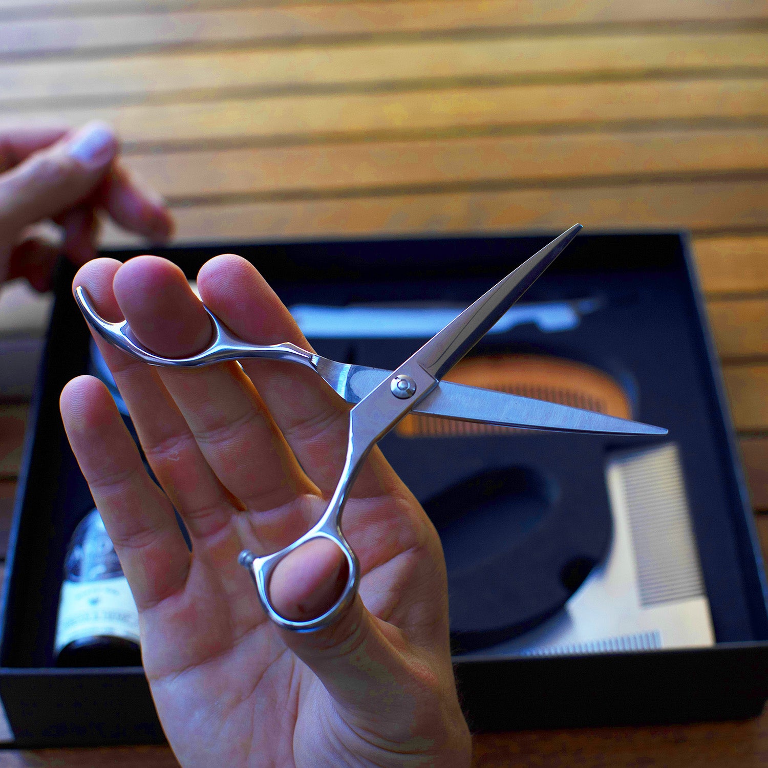 Naked Armor Stainless Steel Beard Scissor, 7&quot;.