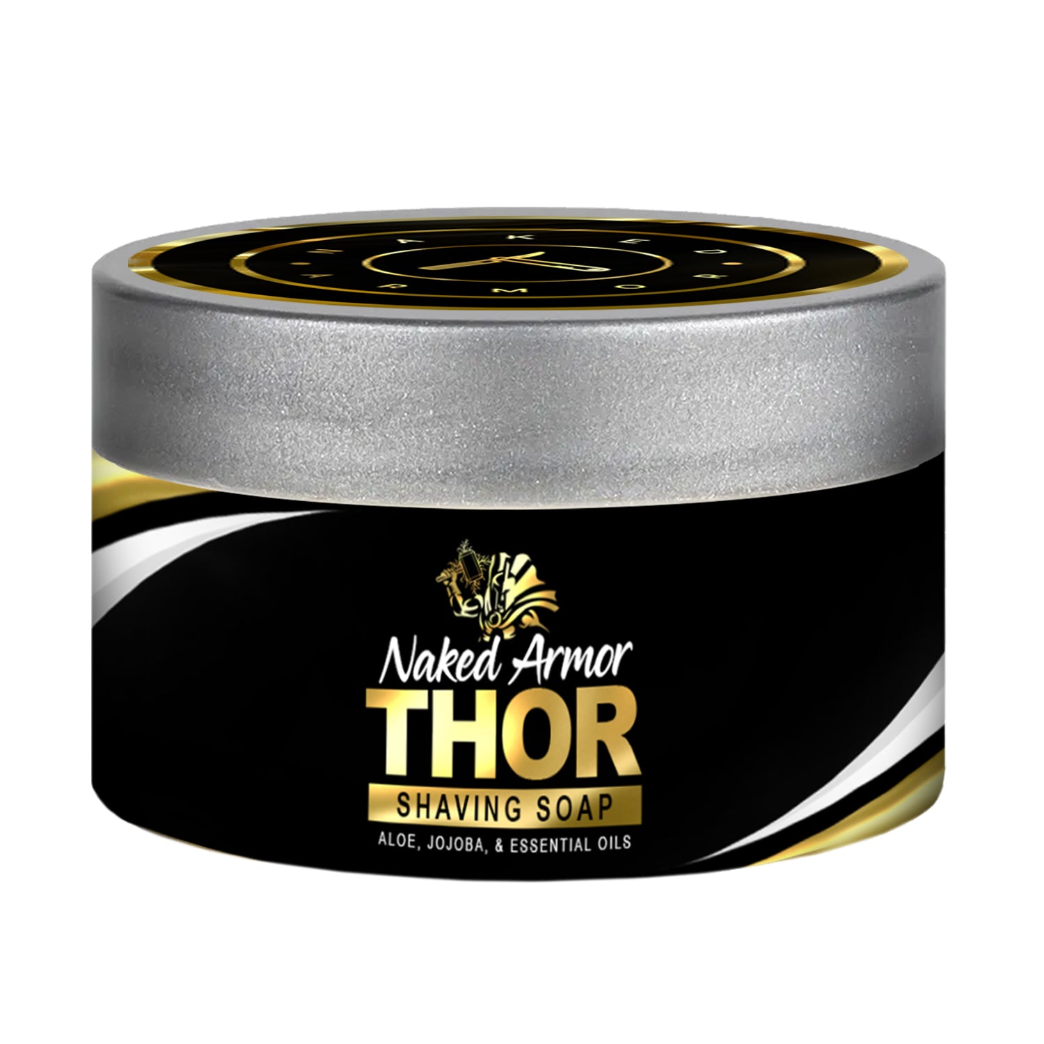 Naked Armor Thor Frankincense Shaving Cream 4 fluid ounces (Vegan Friendly).