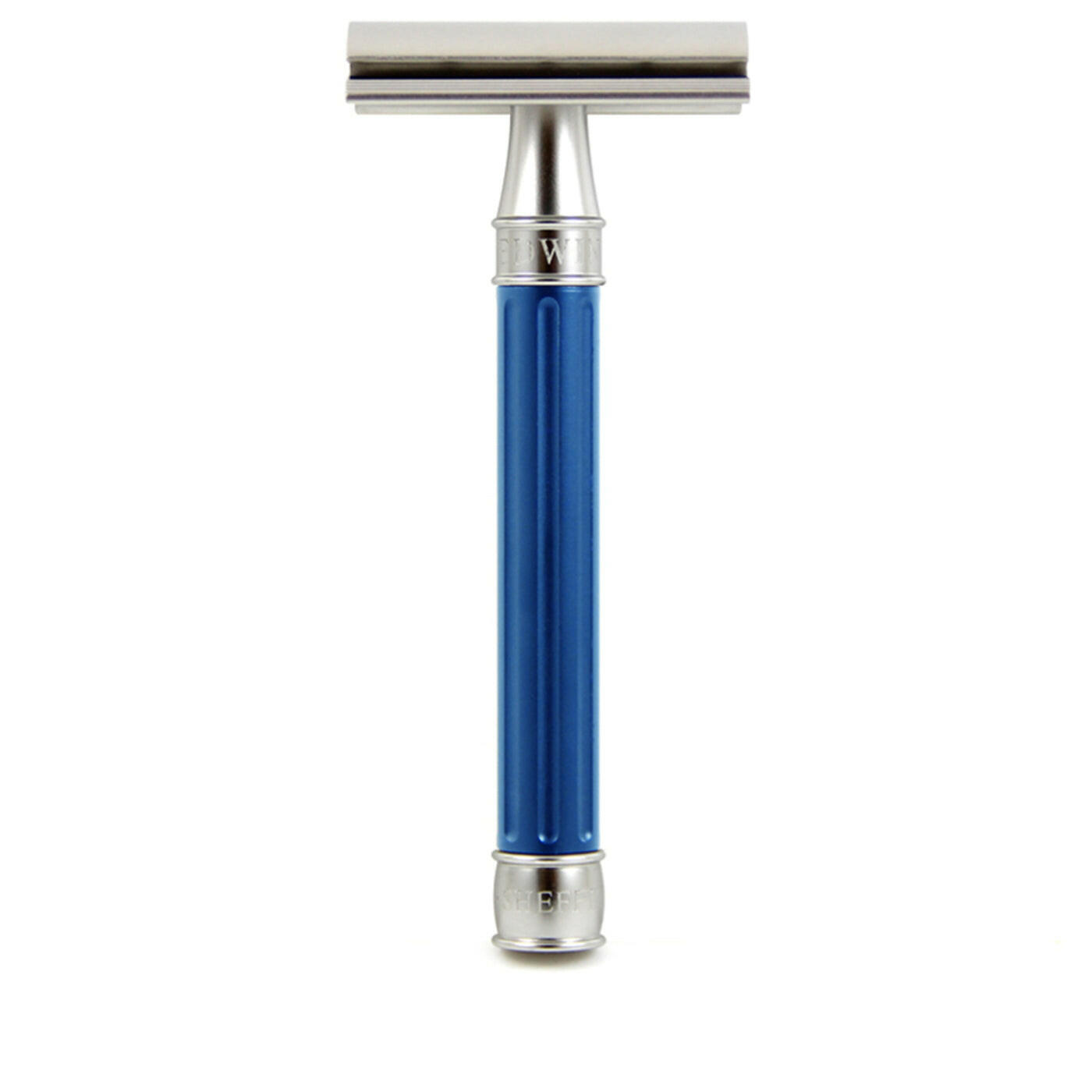 Edwin Jagger 3ONE6 Stainless Steel Double Edge Safety Razor, Blue