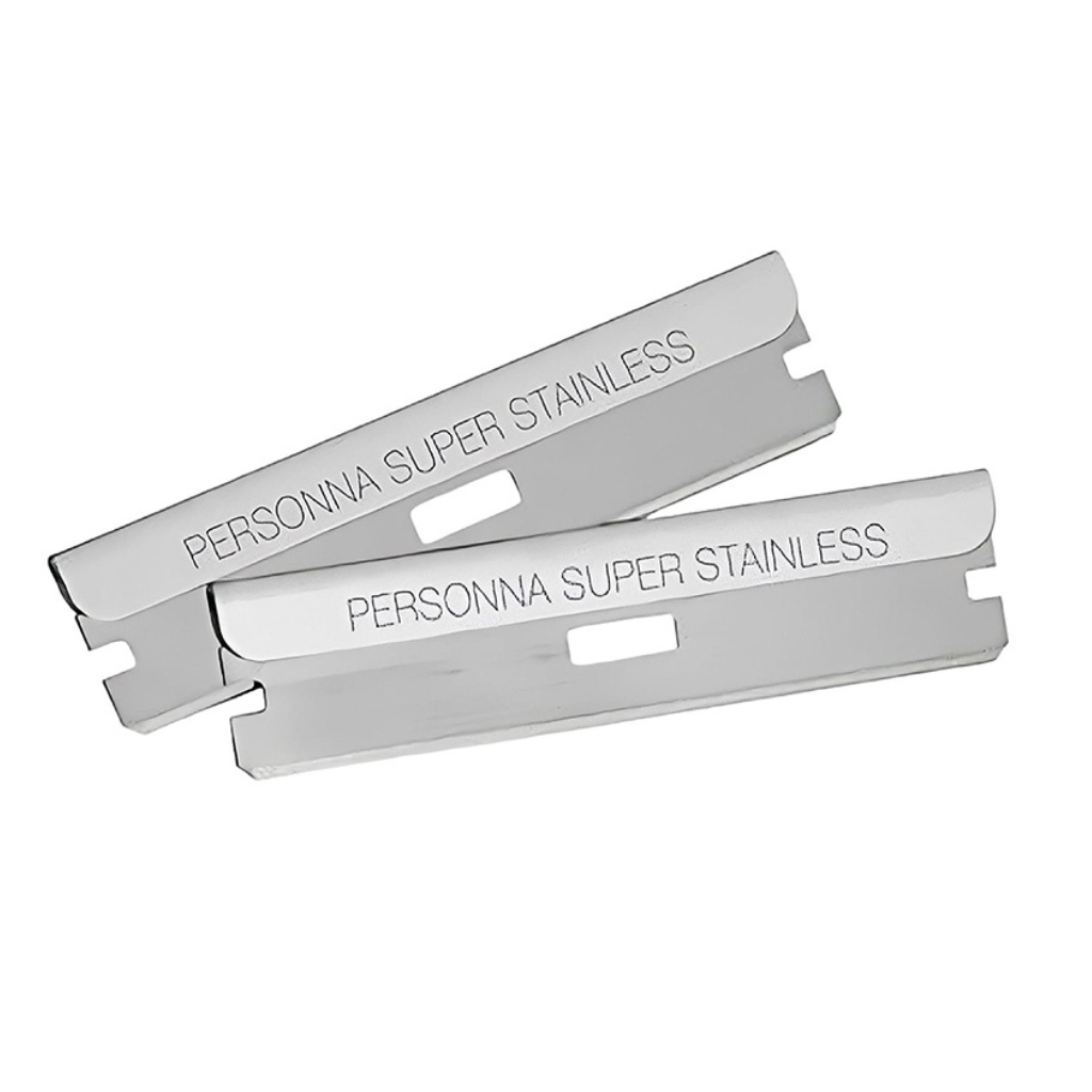 Personna Stainless Steel Single Edge Razor Hair Shaper Blades (5 Pack).
