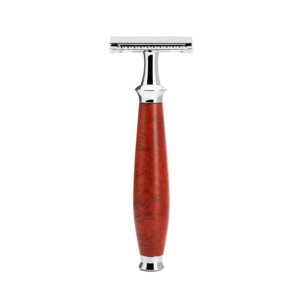 Muhle Purist Briar Wood Handle Safety Razor