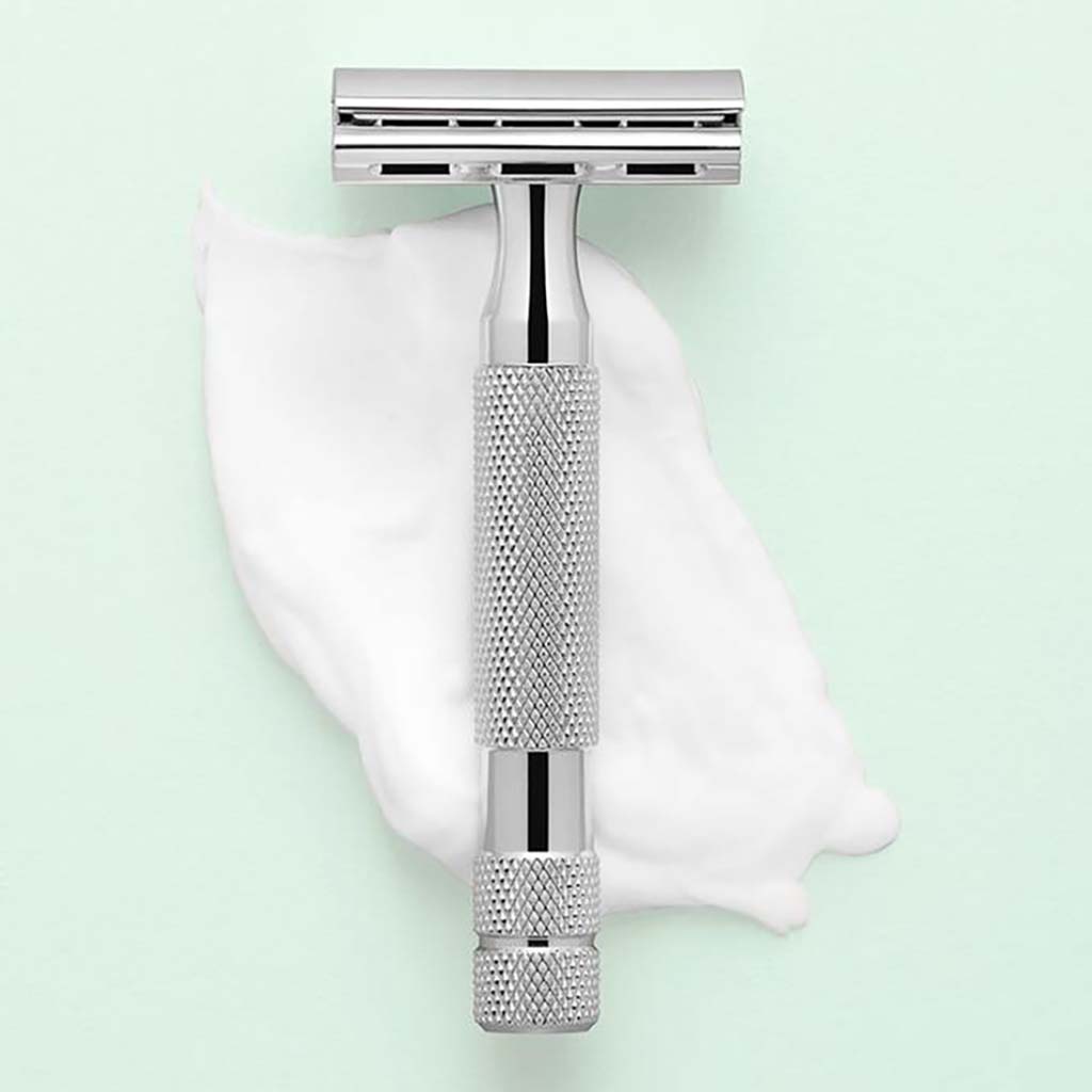Rockwell 6C Adjustable Safety Razor White Chrome