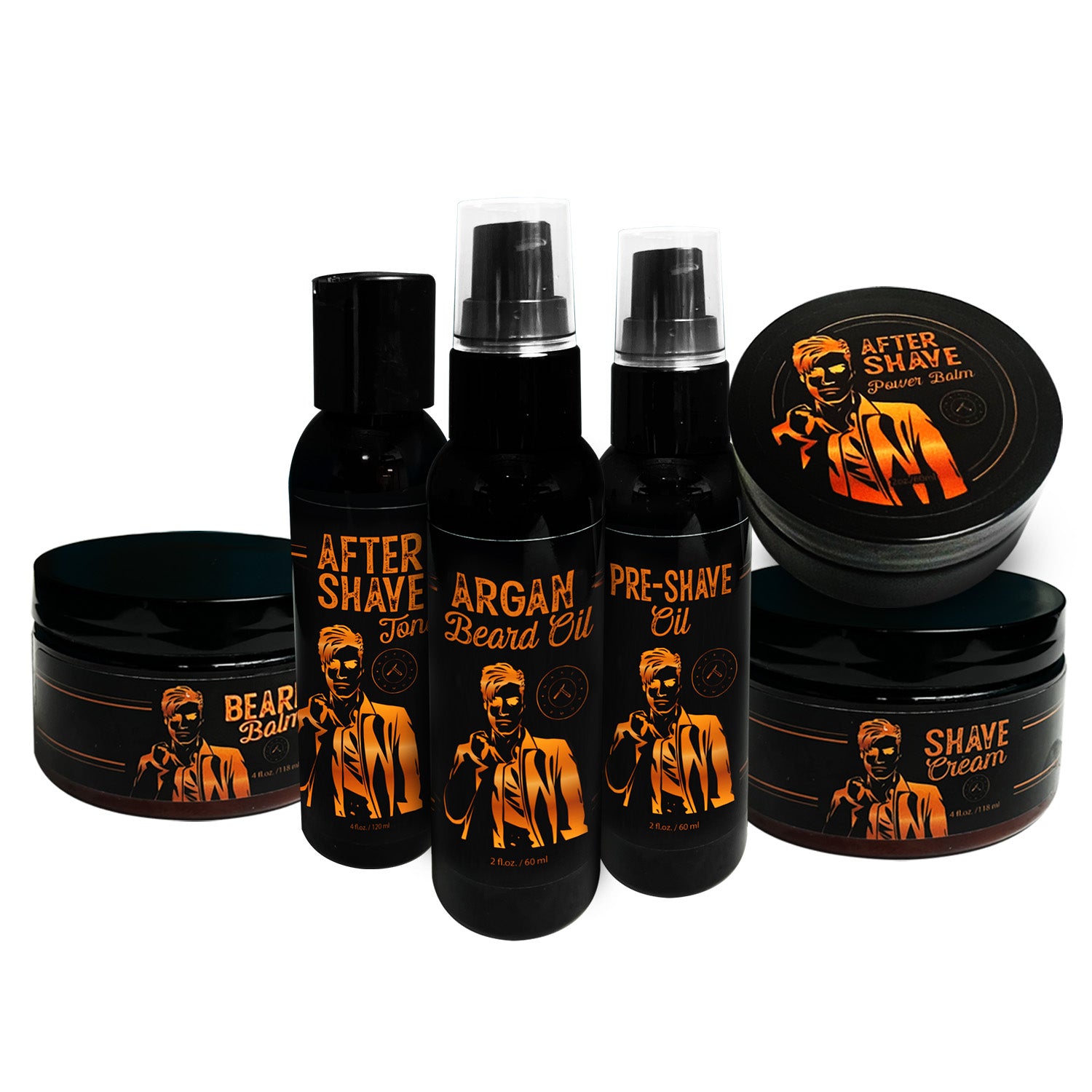 Naked Armor Organic Solomon 6 Piece Men&#39;s Grooming Kit.