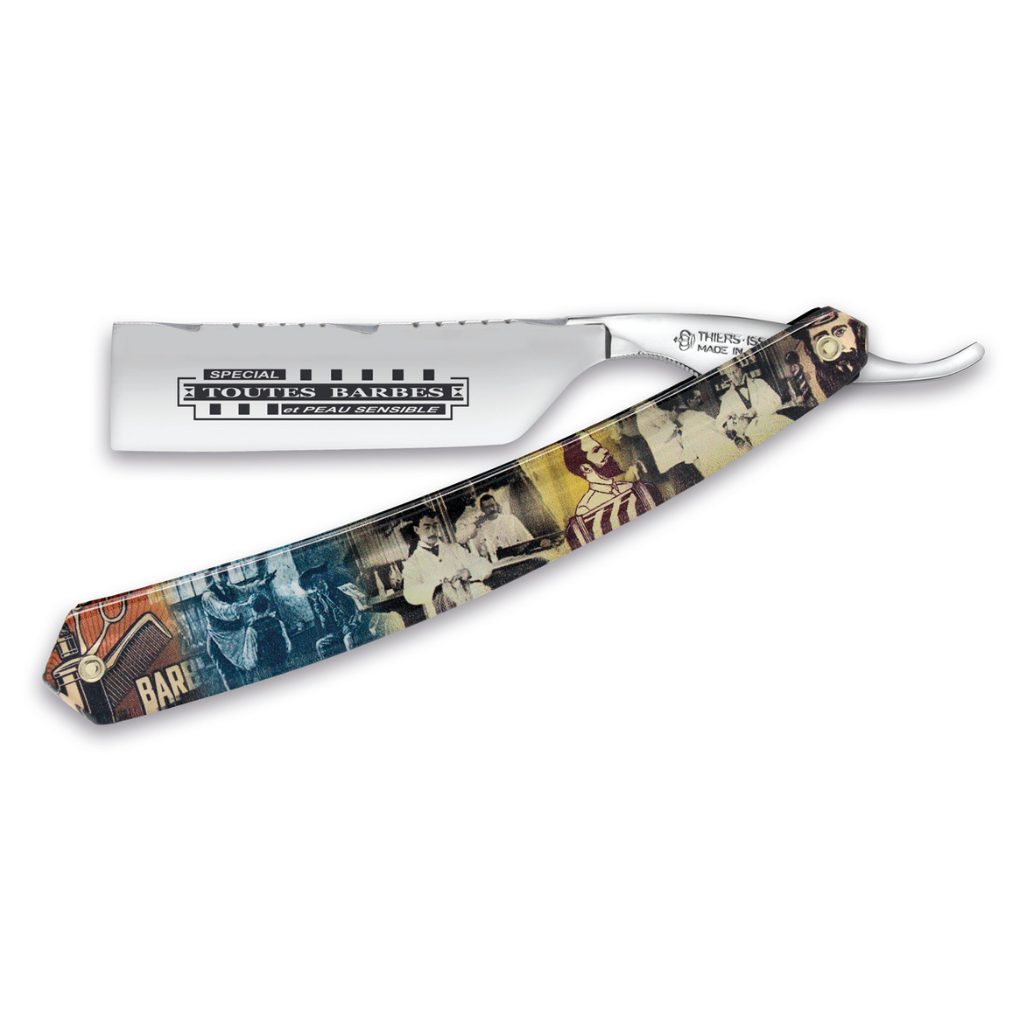 Thiers Issard Historic 'Special Toute Barbes' Straight Razor 7/8" Resin Carbon Steel.