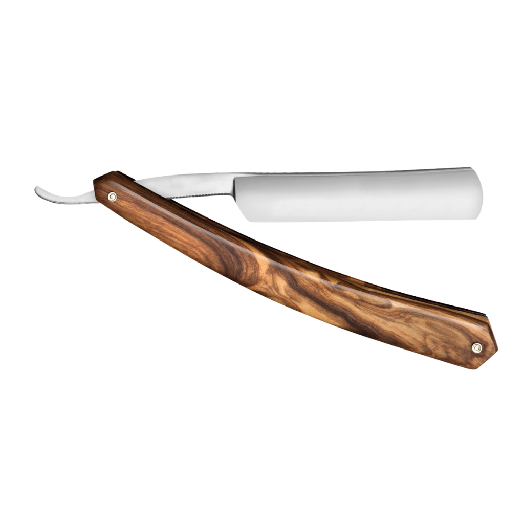 Thiers Issard &#39;1920 Special 1ère Barbe&#39; Straight Razor 4/8&quot; Olivewood Carbon Steel.