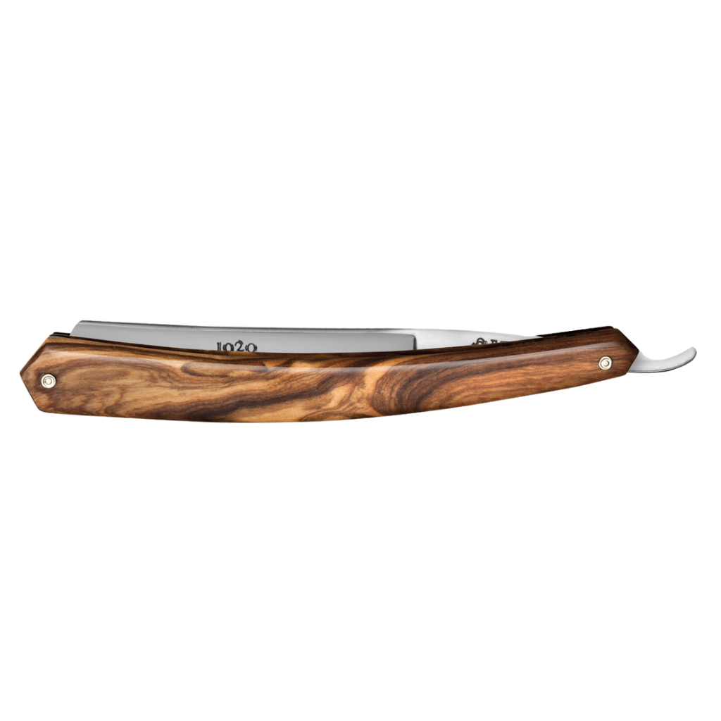 Thiers Issard &#39;1920 Special 1ère Barbe&#39; Straight Razor 4/8&quot; Olivewood Carbon Steel.
