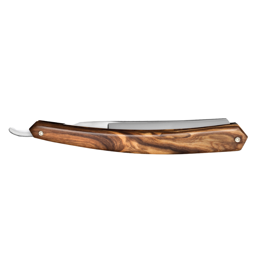 Thiers Issard &#39;1920 Special 1ère Barbe&#39; Straight Razor 4/8&quot; Olivewood Carbon Steel.
