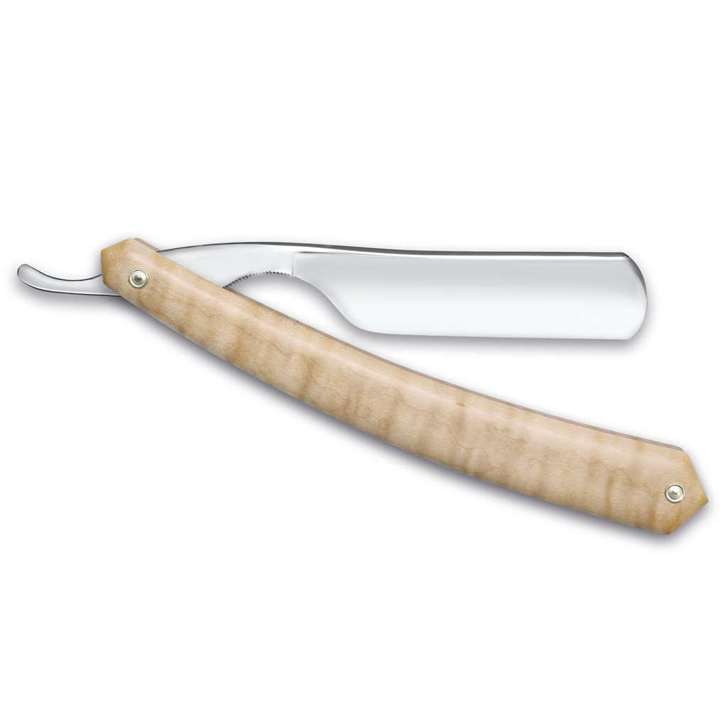 Thiers Issard 8 Piece Flamed Maple Straight Razor Kit.