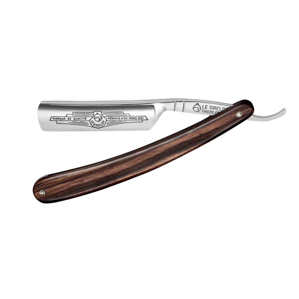 Thiers Issard &#39;Le Grelot&#39; Straight Razor 6/8&quot; Kingwood Carbon Steel.